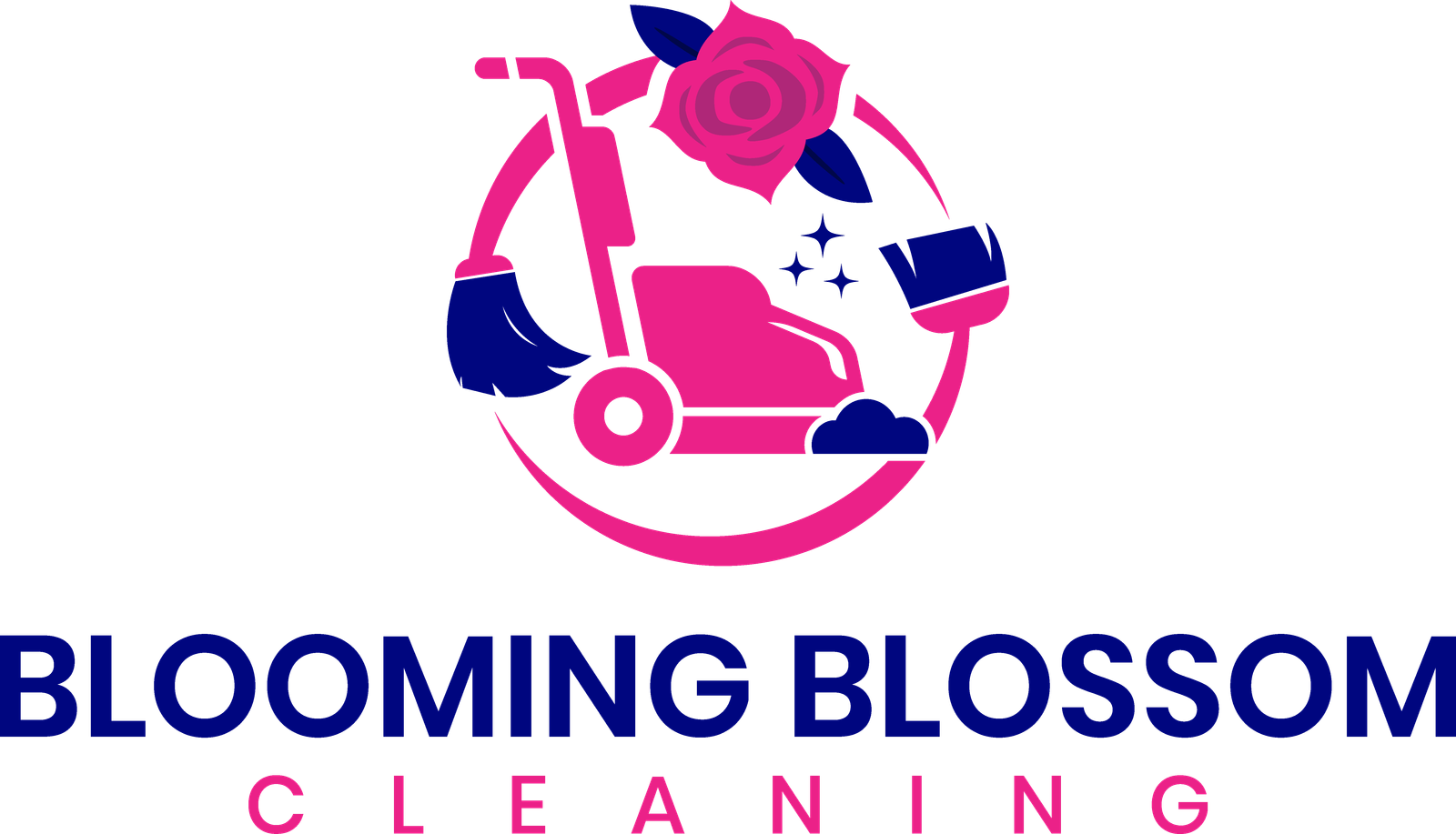 blooming blossom cleaning logo